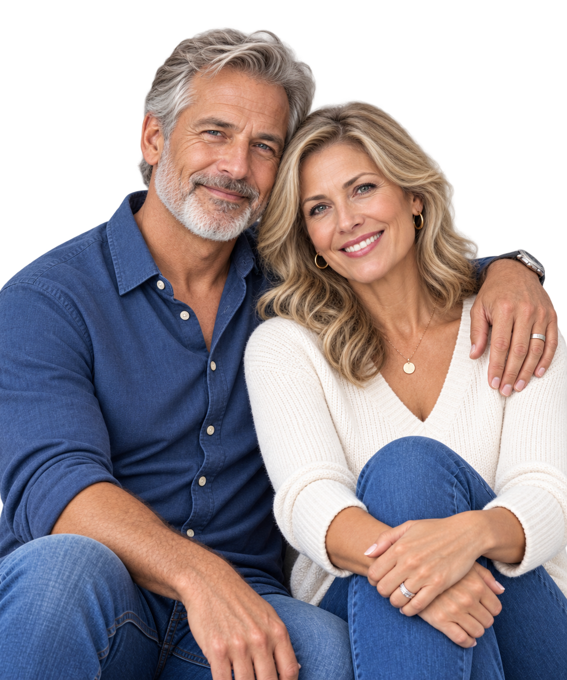 Healthy adult couple using AmerimedRx online healthcare